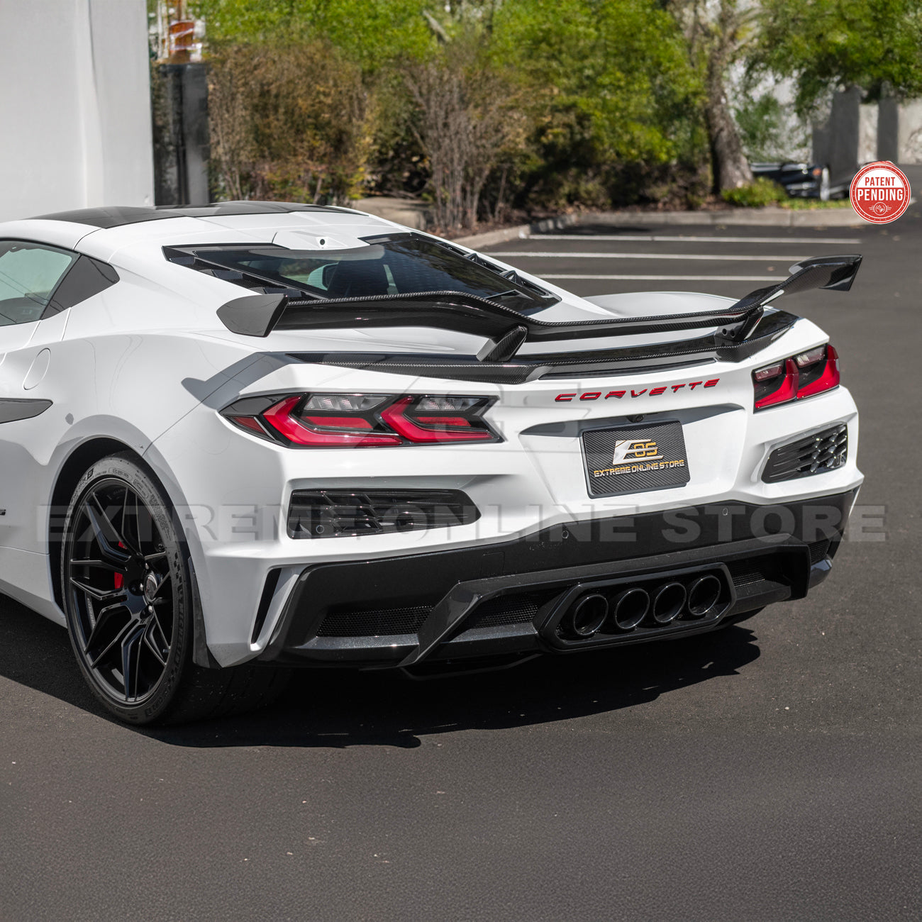 Corvette C8 Z06 Conversion Rear High Wing Spoiler | EOS
