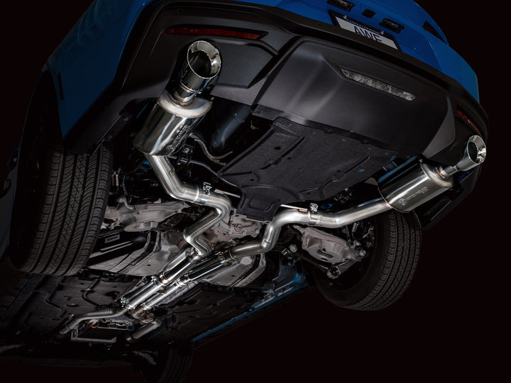 AWE Touring Edition Exhaust for S650 Ford Mustang GT Fastback - Dual Chrome Silver Tips