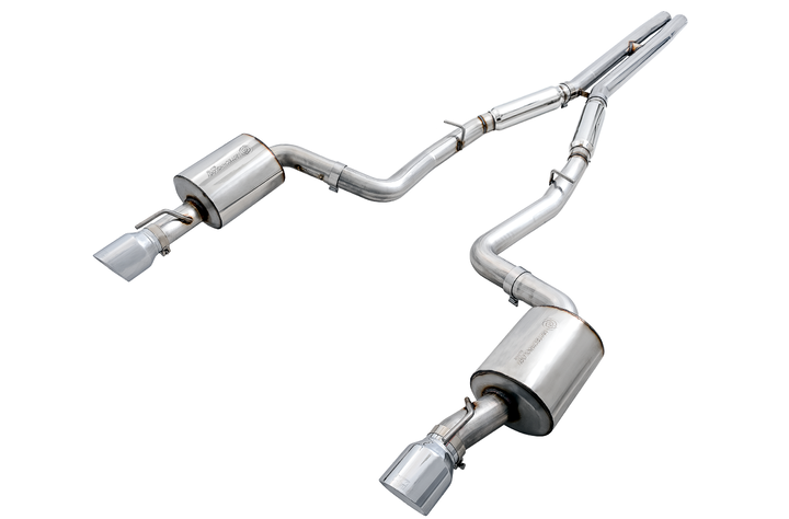 AWE Touring Edition Exhaust for 17+ Charger 5.7 - Chrome Silver Tips