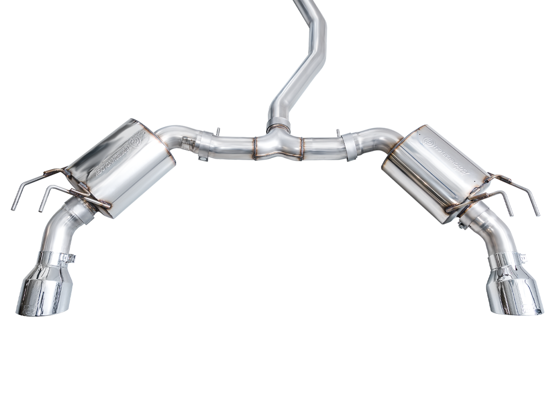 AWE Touring Edition Exhaust for FE1 Civic Si/DE4 Acura Integra - Chrome Silver Tips