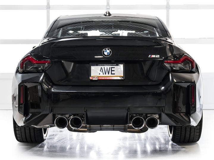 AWE Track Edition Exhaust for BMW G87 M2 - Chrome Silver Tips