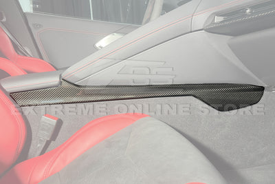 Corvette C8 Carbon Fiber Center Console Side Panel Trim Vent Cover