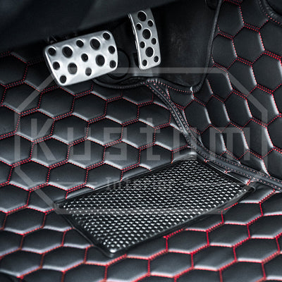 2022+ Toyota GR86 / Subaru BRZ Honeycomb Leather Floor Mat Liners