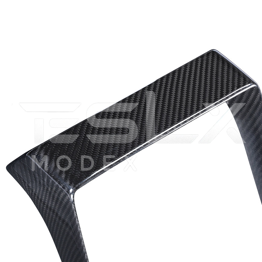 2024-Up Tesla Model 3, 2025-Up Model Y Carbon Fiber Interior Rear Display Frame Cover