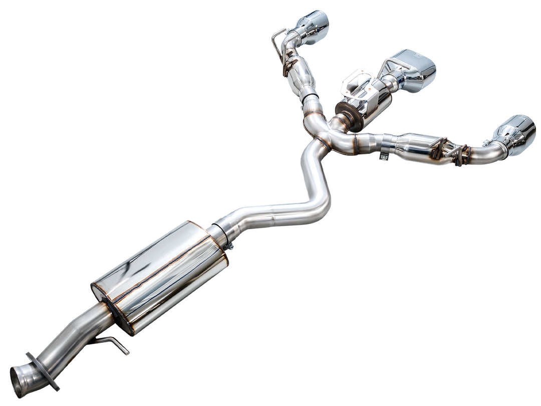 AWE Touring Edition Exhaust for GR Corolla - Chrome Silver Tips