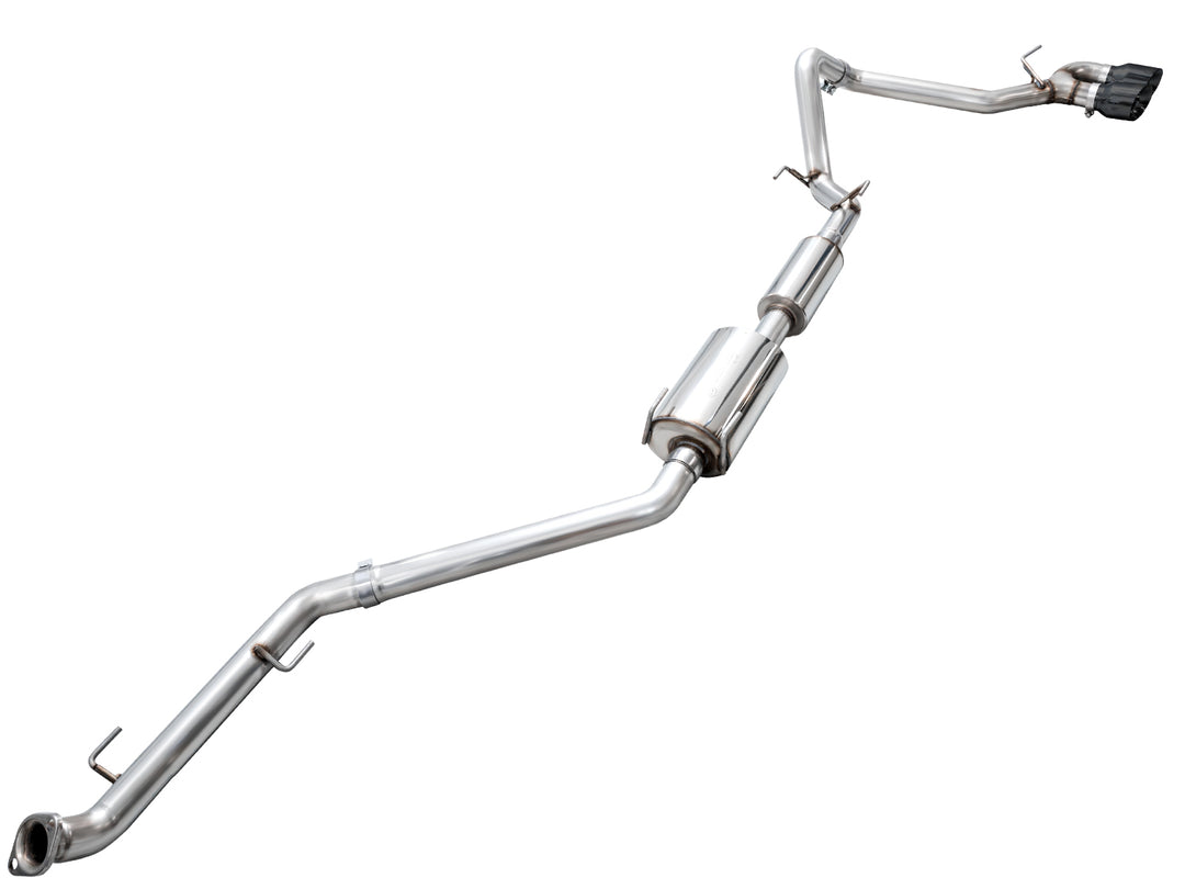 AWE 0FG Exhaust for 4th Gen Toyota Tacoma - Dual Diamond Black Tips