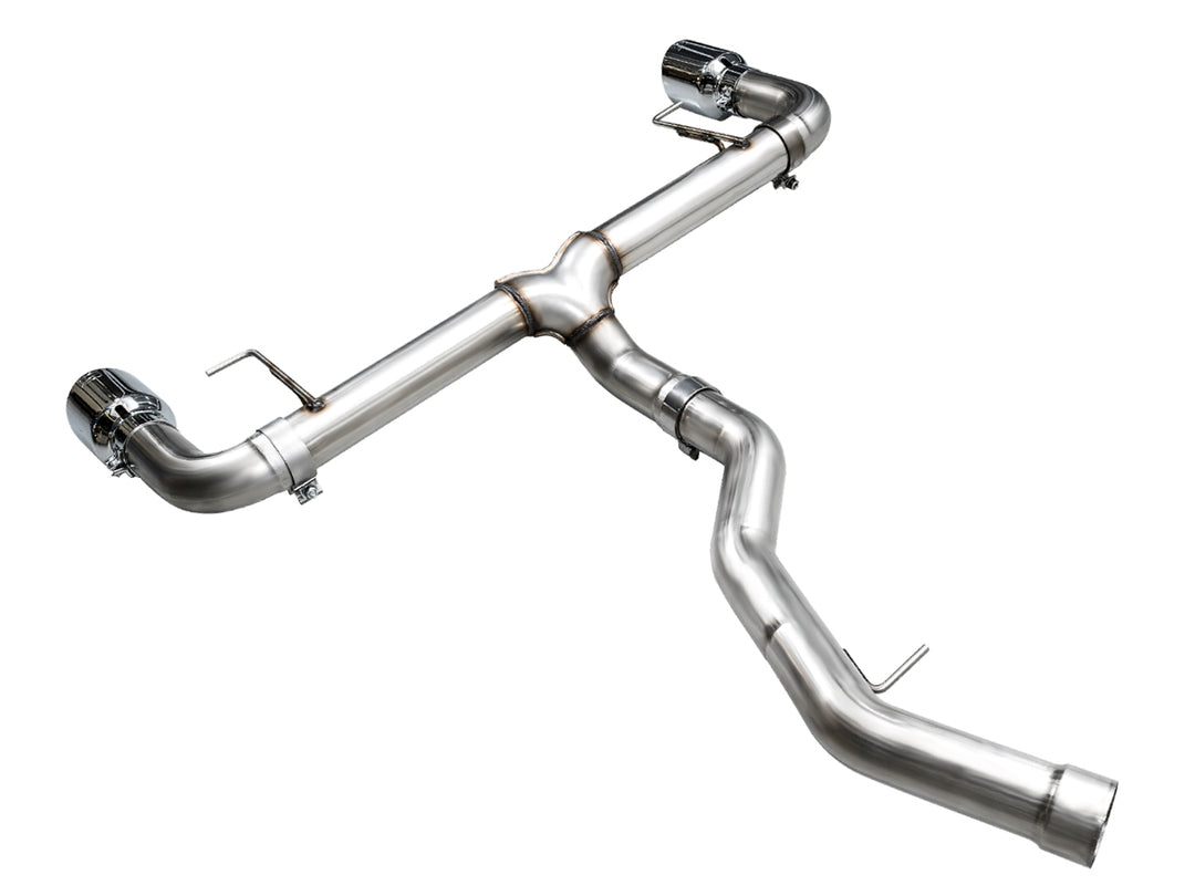 AWE Track Edition Axleback Exhaust for BMW G2X 330i/430i - Chrome Silver