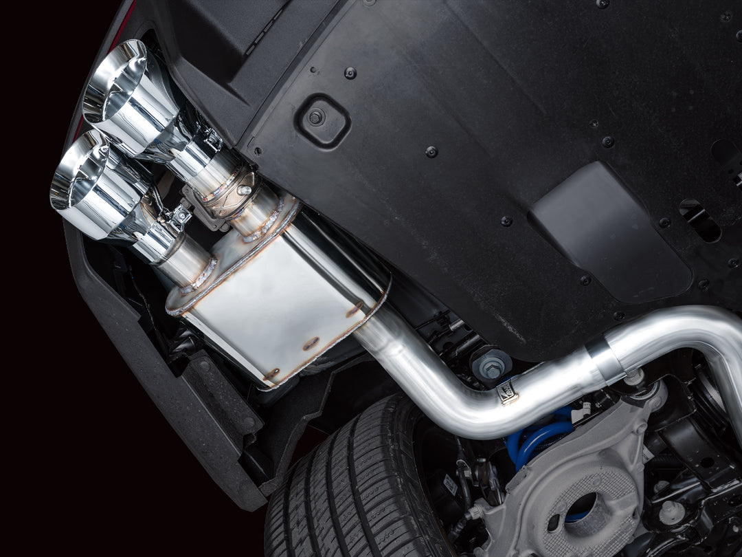AWE SwitchPath™ Exhaust for S650 Ford Mustang Dark Horse - Quad Chrome Silver Tips
