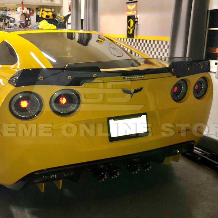 Becquet Arrière Pour Corvette C6 - ABS Noir Mat - Aileron De Coffre Composite - Neuf Sous Blister