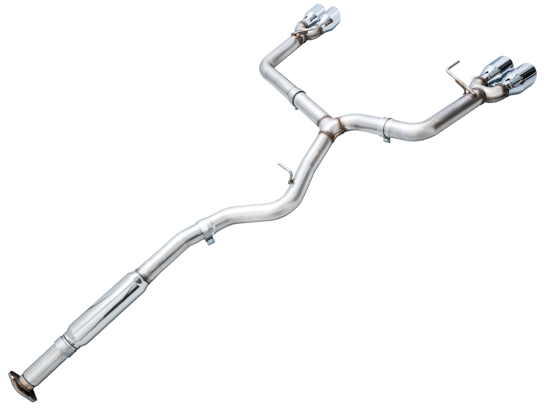 AWE Track Edition Exhaust for VB Subaru WRX - Chrome Silver Tips