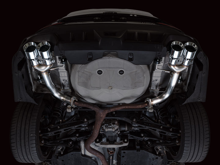 AWE Track Edition Axleback Exhaust for VB Subaru WRX - Chrome Silver Tips