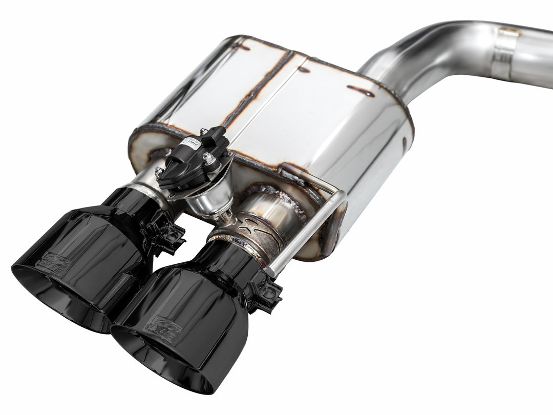 AWE SwitchPath™ Exhaust for S650 Ford Mustang GT Fastback - Quad Diamond Black Tips