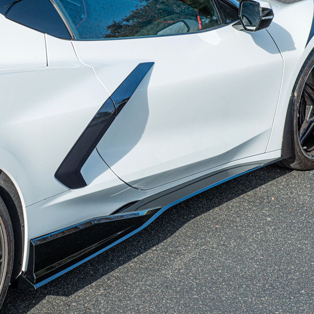 Best C8 Rocker 2020-Up Chevrolet Corvette C8 3VM Side Skirts Rocker Panels
