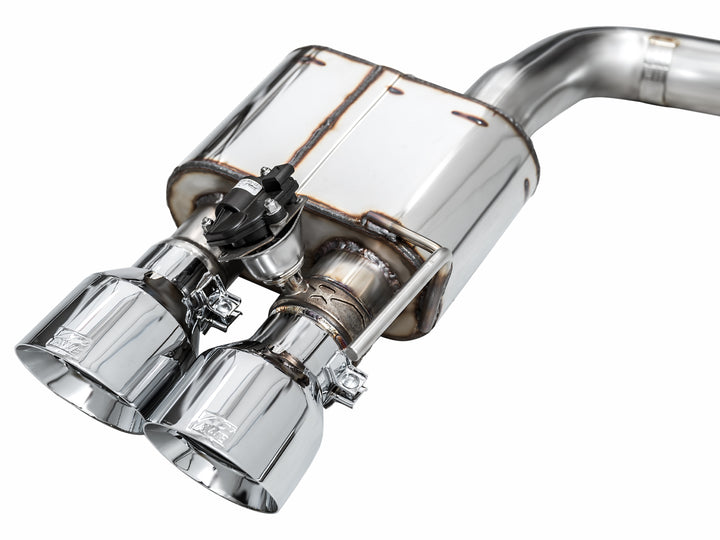 AWE SwitchPath™ Exhaust for S650 Ford Mustang GT Fastback - Quad Chrome Silver Tips