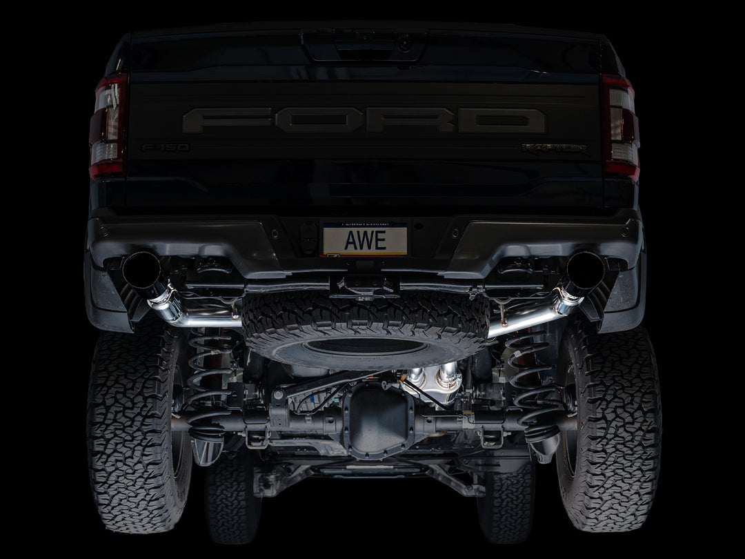 AWE SwitchPath™ Exhaust for Gen 3 Raptor - Diamond Black Tip