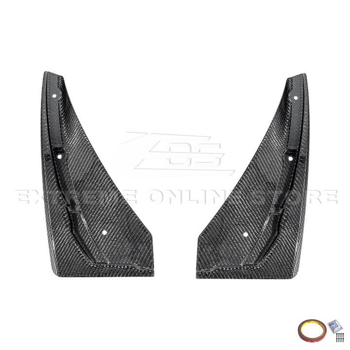 2020-2026 Cadillac CT4 &amp; CT4-V Blackwing | Carbon Fiber Mud Flaps Splash Guards
