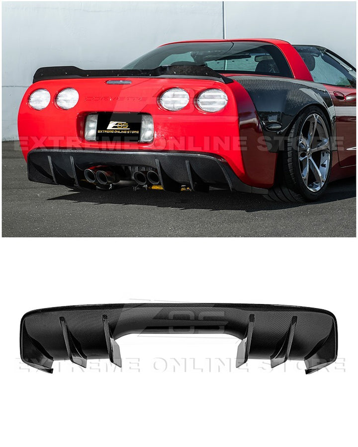 1997-04 Corvette C5 | EOS Performance Carbon Fiber Rear Diffuser - Version 2 (Open-Bottom)