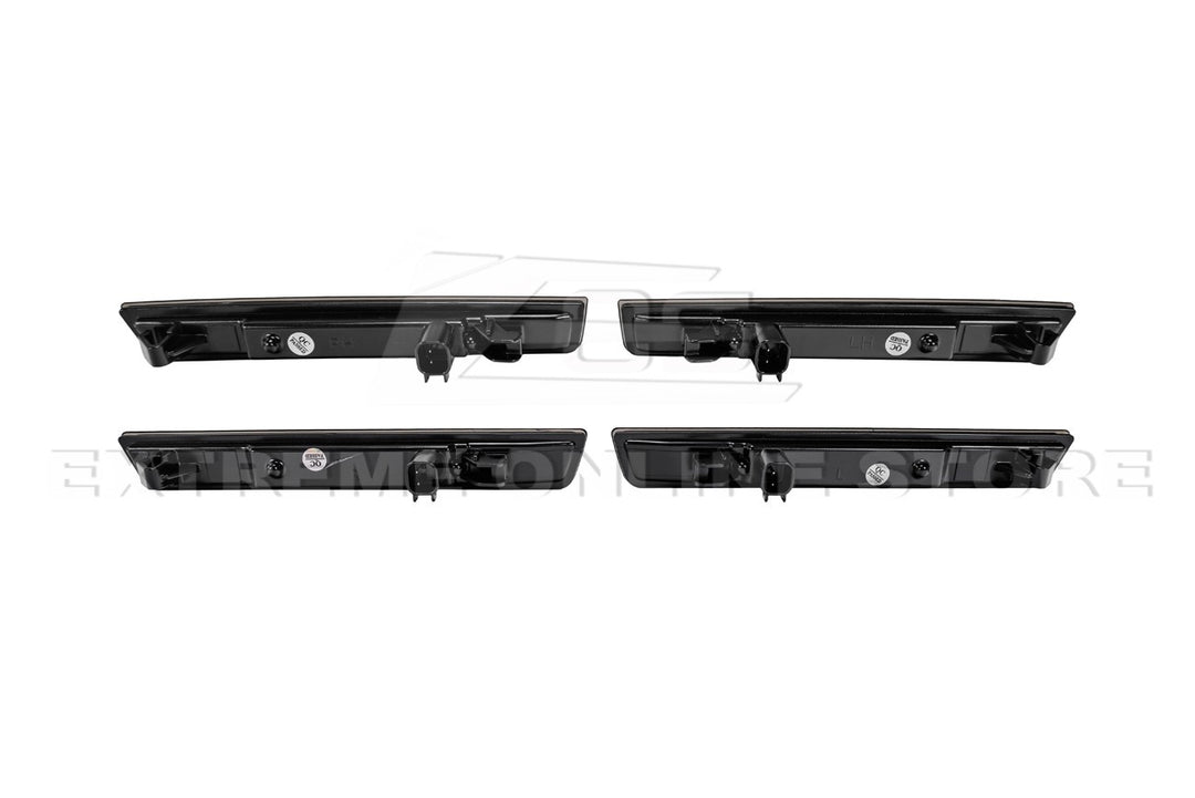2015-2023 Dodge Challenger | Front Amber &amp; Rear Red LED Reflector Light Set