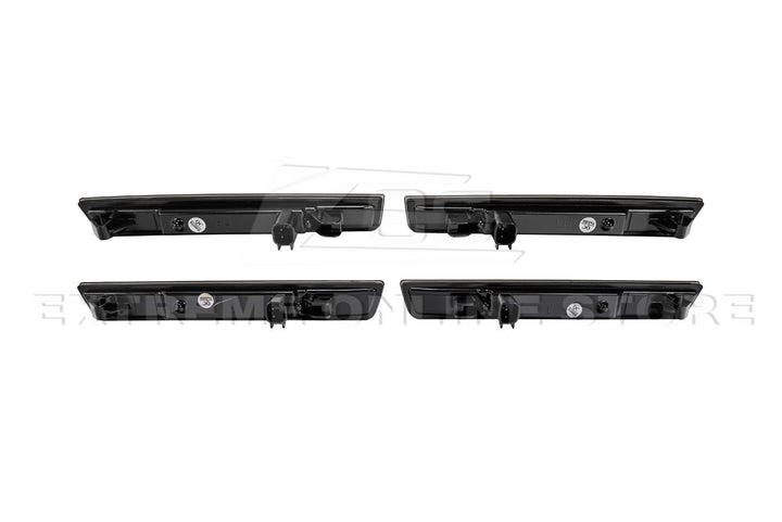 2015-2023 Dodge Challenger | Front Amber &amp; Rear Red LED Reflector Light Set