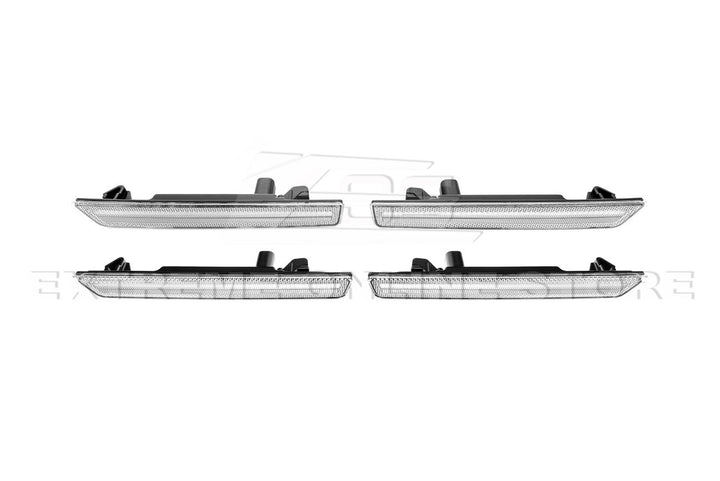 2015-2023 Dodge Challenger | Front Amber &amp; Rear Red LED Reflector Light Set