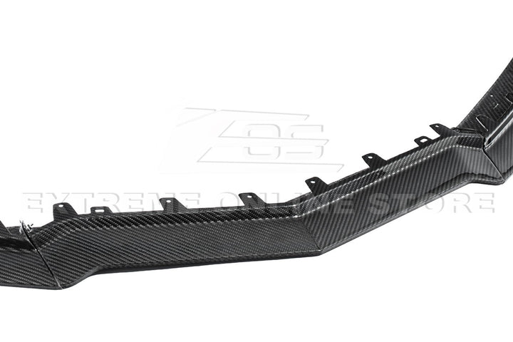 2023-Present Corvette C8 Z06 / E-Ray | Z07 Extended DRY CARBON FIBER Front Lip Splitter &amp; No-Drill Canards
