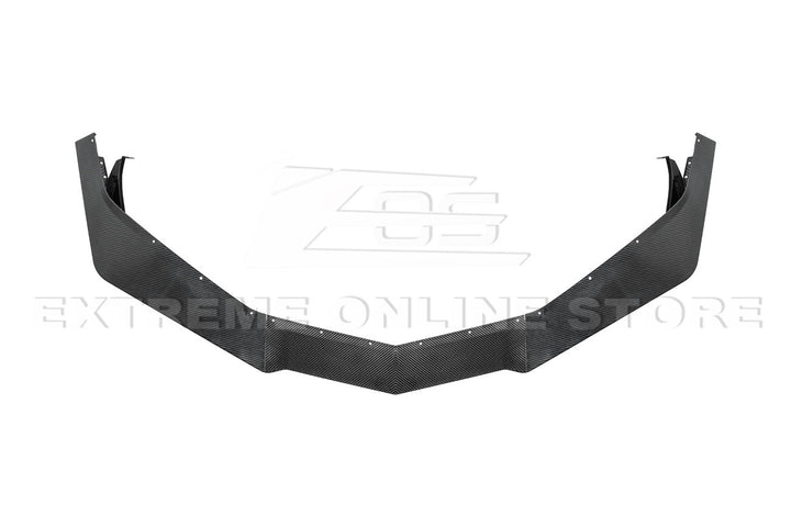 2023-Present Corvette C8 Z06 / E-Ray | Z07 Extended DRY CARBON FIBER Front Lip Splitter &amp; No-Drill Canards