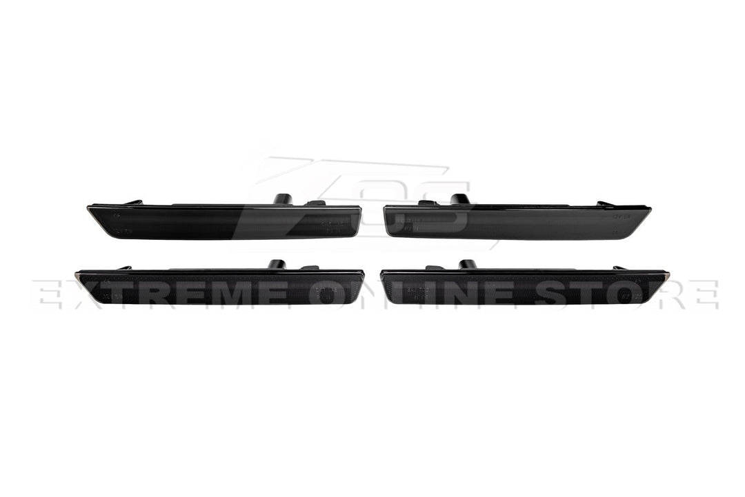 2015-2023 Dodge Challenger | Front Amber &amp; Rear Red LED Reflector Light Set