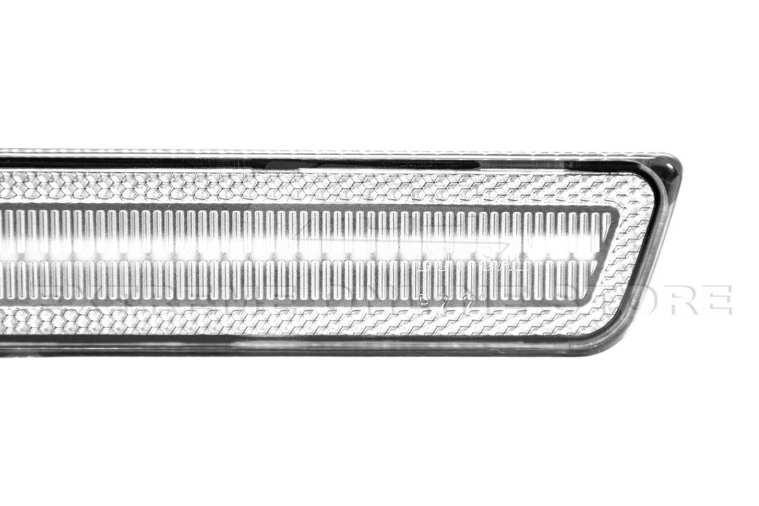 2015-2023 Dodge Challenger | Front Amber &amp; Rear Red LED Reflector Light Set