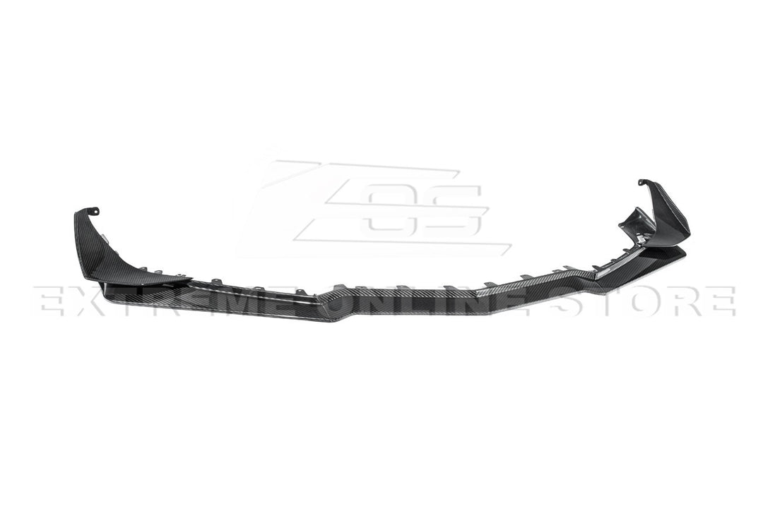 2023-Present Corvette C8 Z06 / E-Ray | Z07 Extended DRY CARBON FIBER Front Lip Splitter &amp; No-Drill Canards