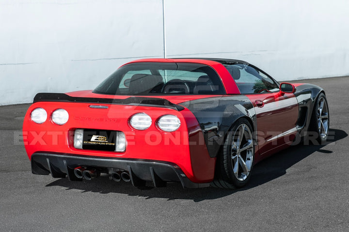 1997-04 Corvette C5 | EOS Performance Carbon Fiber Rear Bumper Finned Diffuser