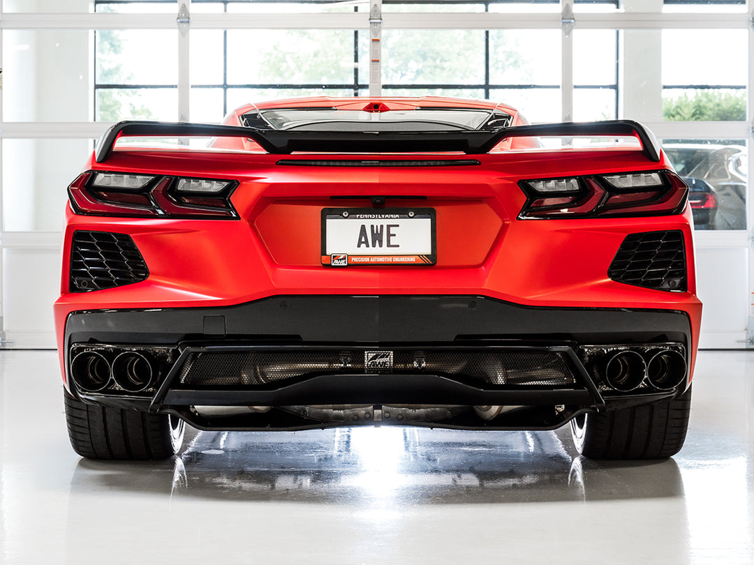 AWE Touring Edition Exhaust for C8 Corvette -- Diamond Black Tips