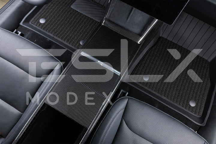 2024-Up Tesla Model 3, 2025-Up Model Y Carbon Fiber Interior Central Storage Box Cover