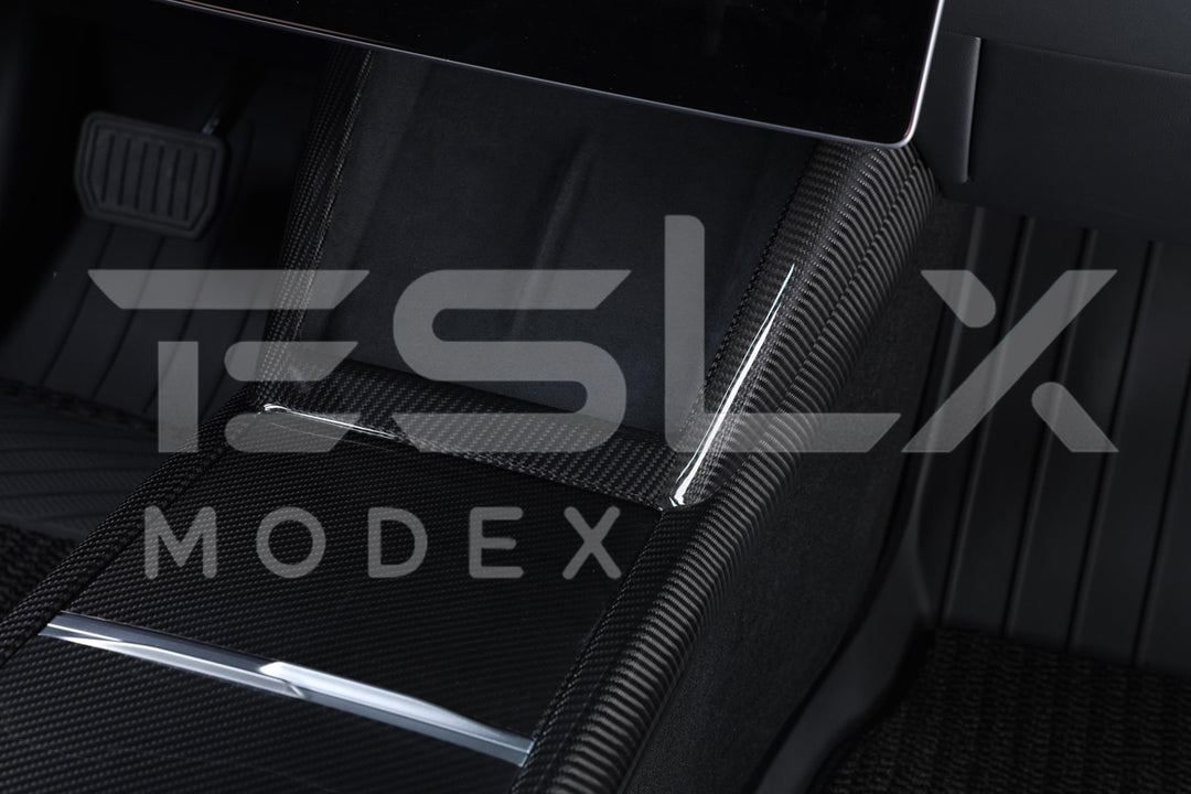 2024-Up Tesla Model 3, 2025-Up Model Y Carbon Fiber Interior Console Frame