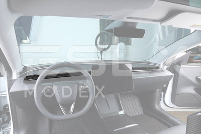 2024-Up Tesla Model 3 Carbon Fiber Interior Front Dashboard Cover