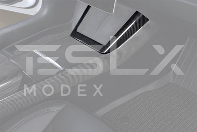 2024-Up Tesla Model 3 Carbon Fiber Interior Center Console Frame