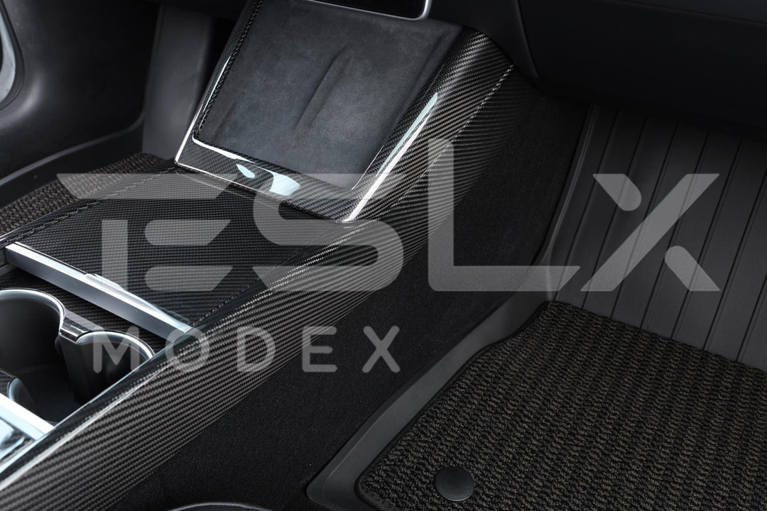 2020-23 Tesla Model 3 &amp; 20-25Y Carbon Fiber Interior Center Console Shift Sides