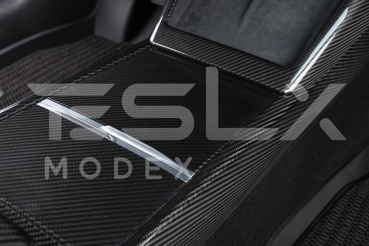 2020-23 Tesla Model 3 &amp; 20-25Y Carbon Fiber Interior Center Console Shift Sides