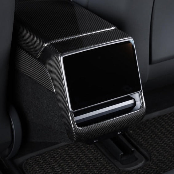 2024-Up Tesla Model 3, 2025-Up Model Y Carbon Fiber Interior Rear Display Frame Cover