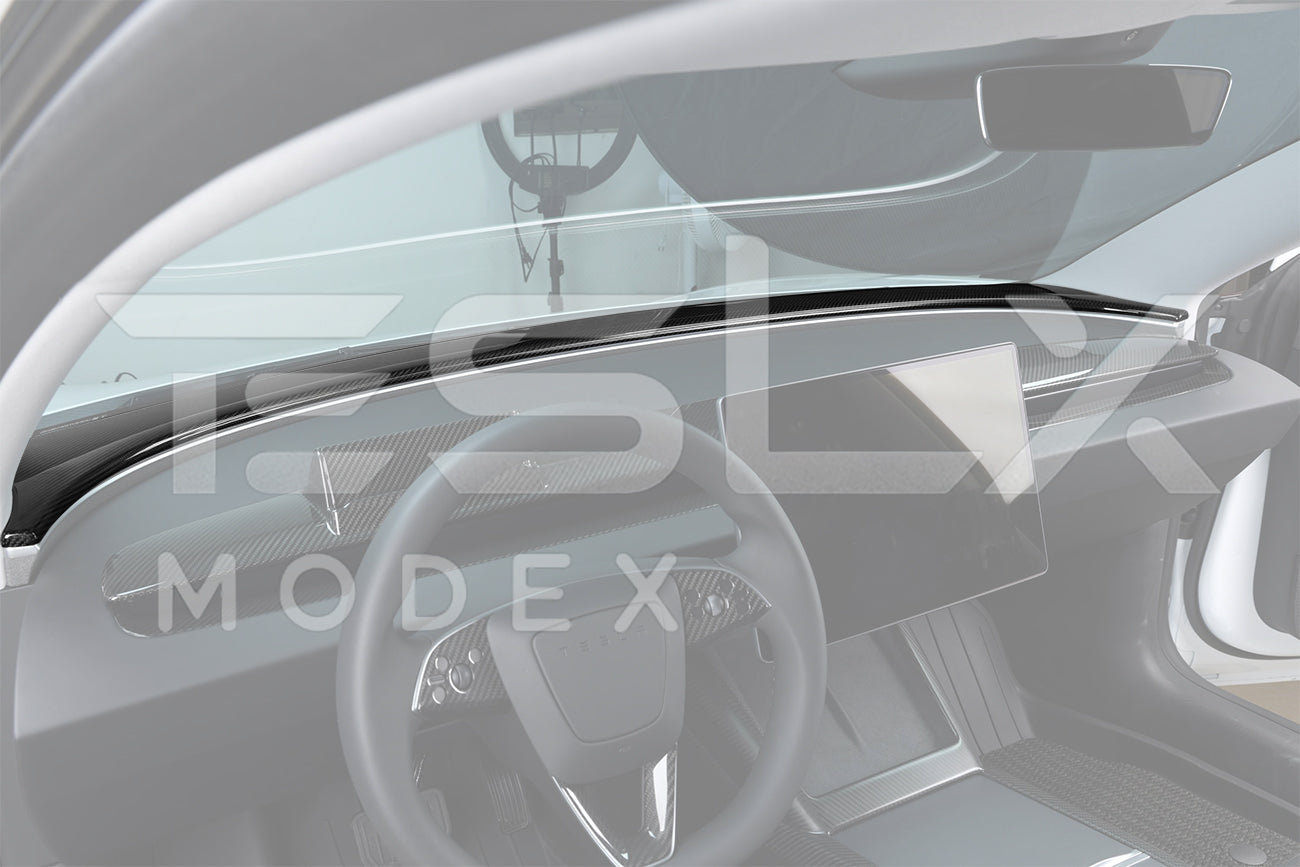 2017-Up Tesla Model 3 & Y Carbon Fiber Interior Instrument Trim
