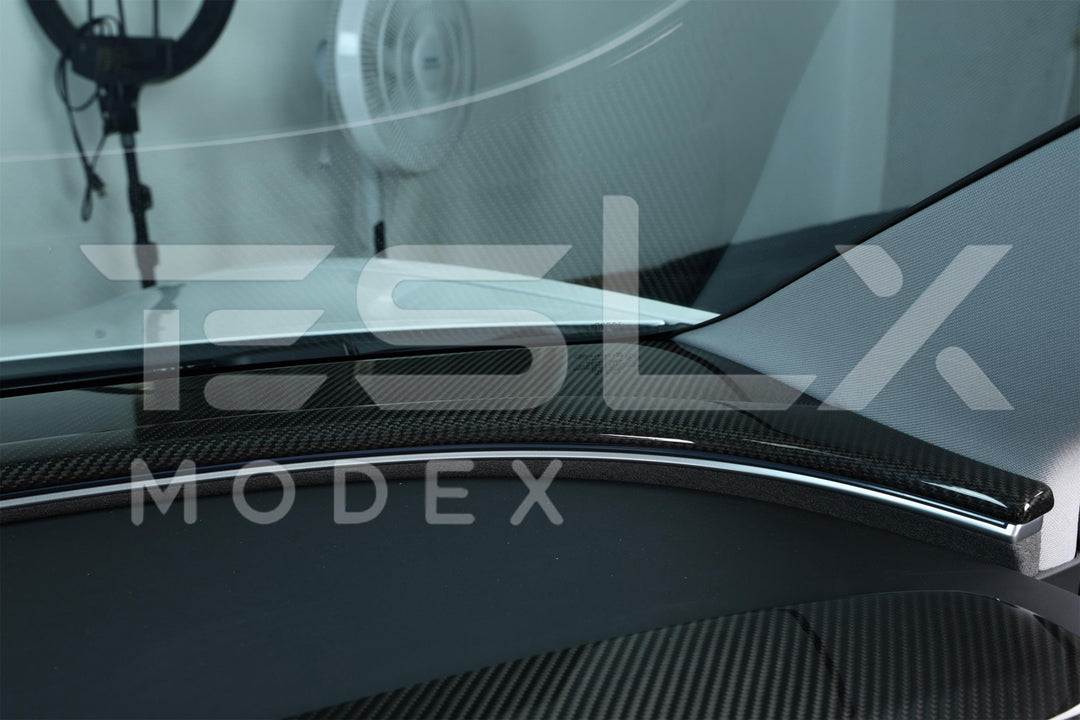 2017-Up Tesla Model 3 &amp; 20-24 Y Carbon Fiber Interior Instrument Trim
