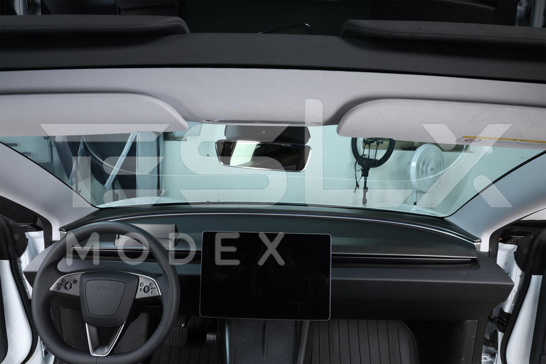 2024-Up Tesla Model 3, 2025-Up Model Y Carbon Fiber Interior Front Center AirOutlet Frame Cover