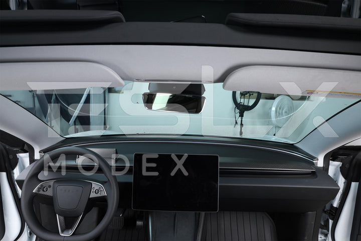 2024-Up Tesla Model 3, 2025-Up Model Y Carbon Fiber Interior Front Center AirOutlet Frame Cover
