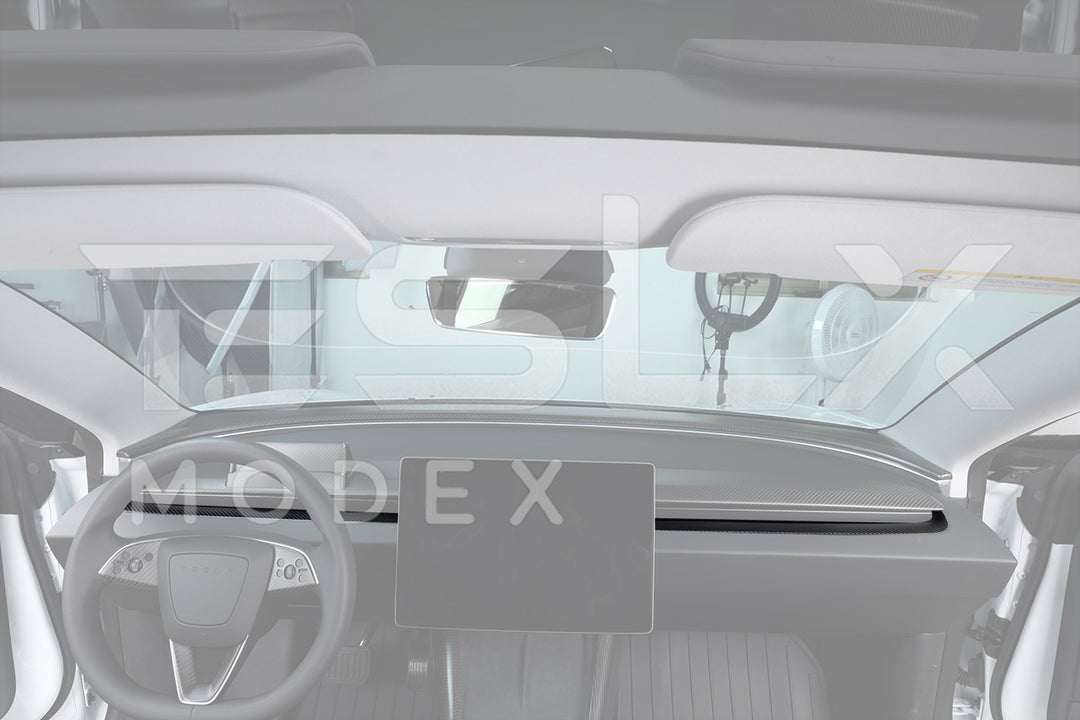 2024-Up Tesla Model 3, 2025-Up Model Y Carbon Fiber Interior Front Center AirOutlet Frame Cover
