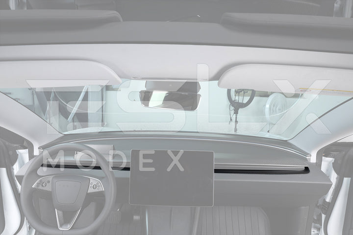 2024-Up Tesla Model 3, 2025-Up Model Y Carbon Fiber Interior Front Center AirOutlet Frame Cover