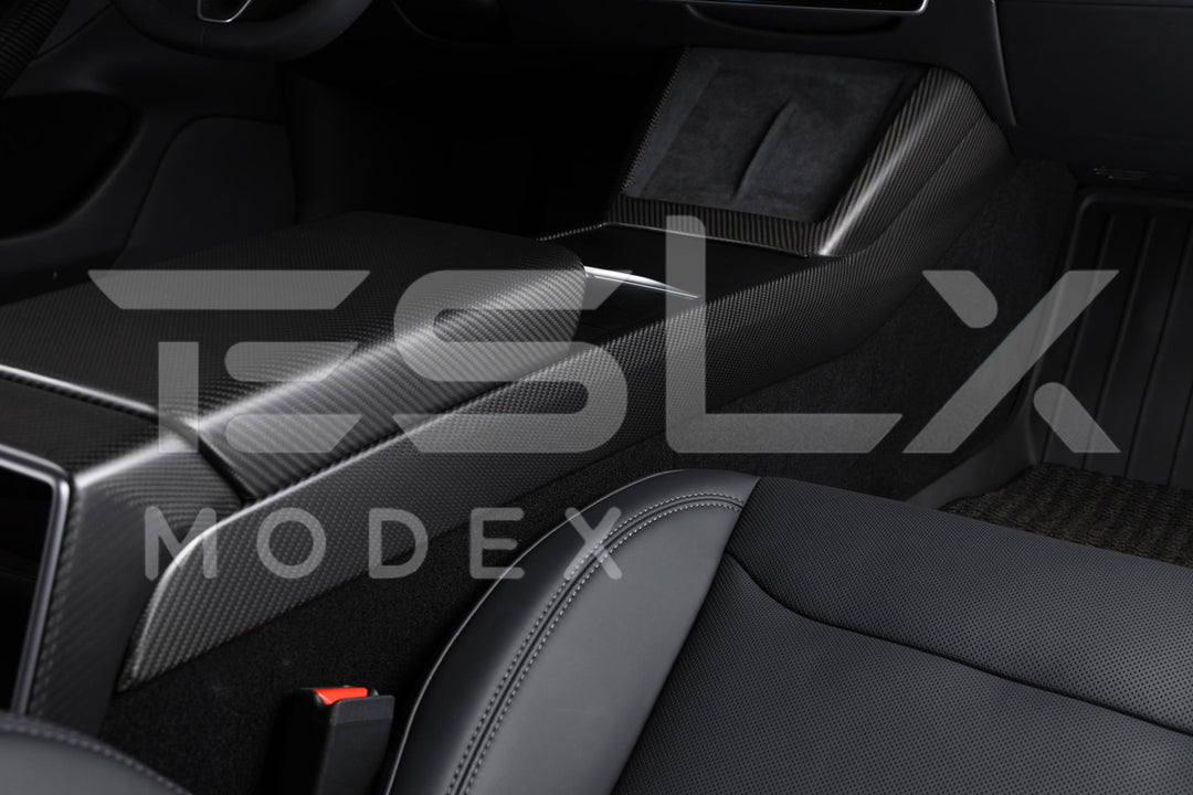 2020-23 Tesla Model 3 &amp; 20-25Y Carbon Fiber Interior Center Console Shift Sides