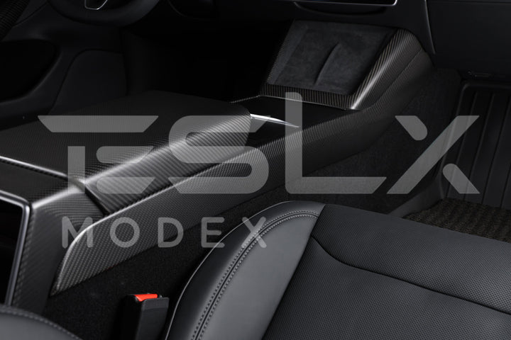 2020-23 Tesla Model 3 &amp; 20-25Y Carbon Fiber Interior Center Console Shift Sides