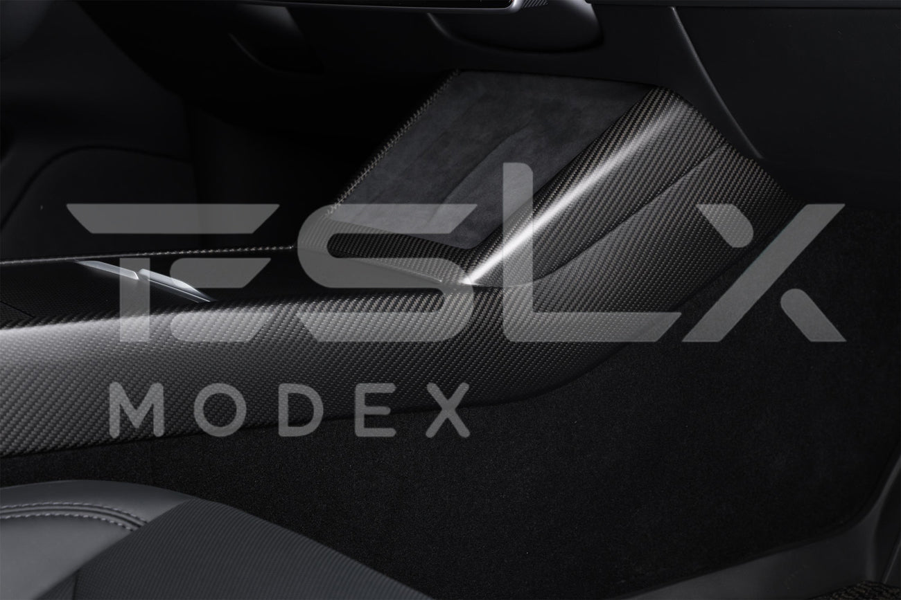 2024-Up Tesla Model 3 Carbon Fiber Interior Console Frame