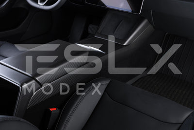 2024-Up Tesla Model 3 Carbon Fiber Interior Center Console Frame