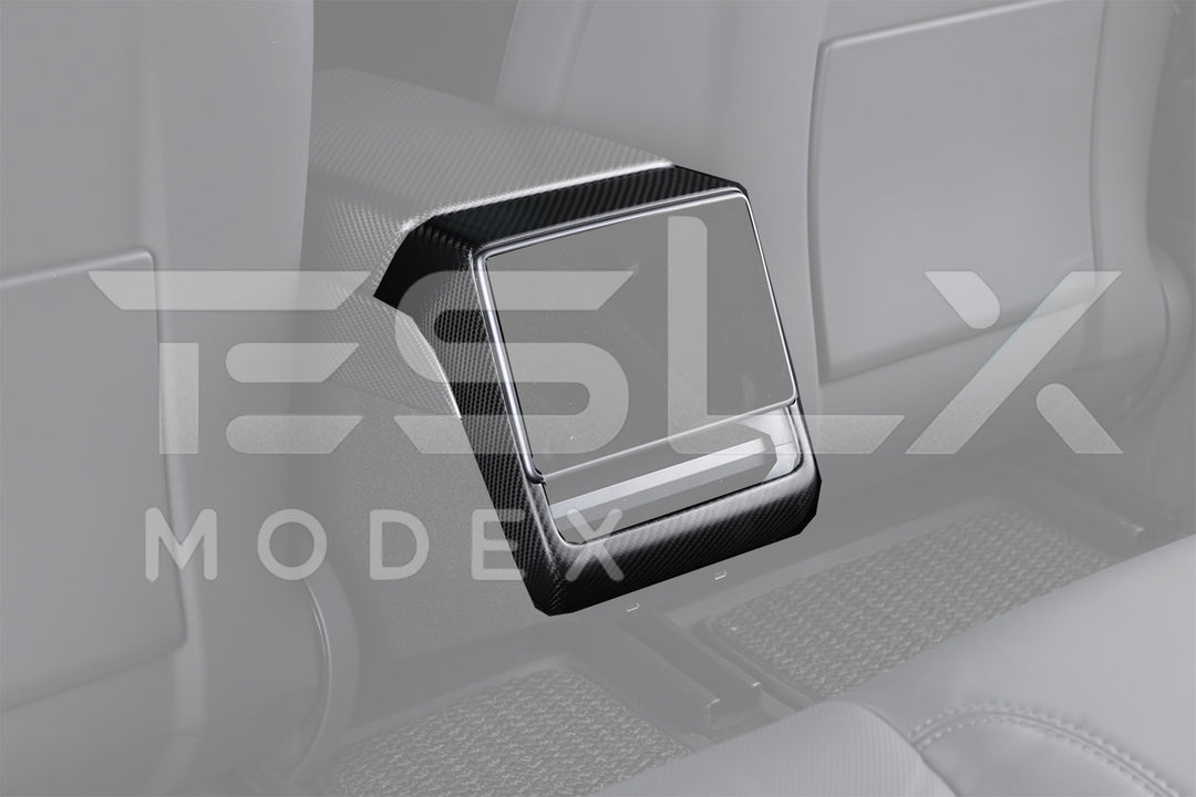 2024-Up Tesla Model 3, 2025-Up Model Y Carbon Fiber Interior Rear Display Frame Cover