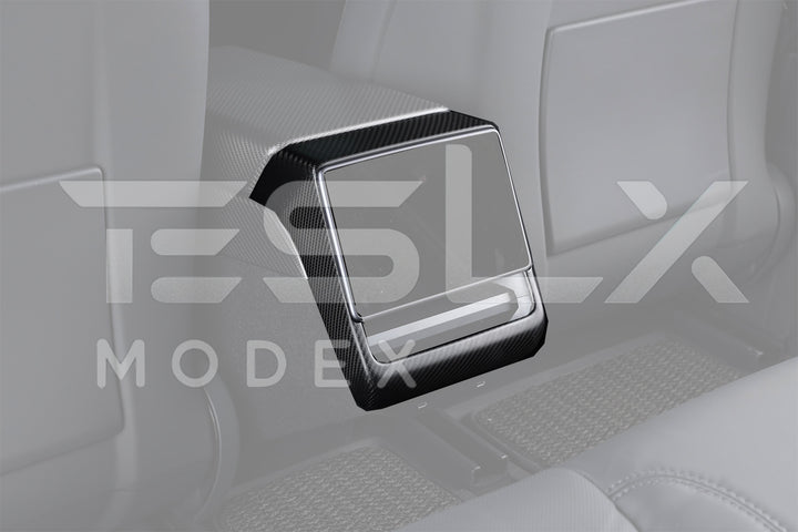 2024-Up Tesla Model 3, 2025-Up Model Y Carbon Fiber Interior Rear Display Frame Cover